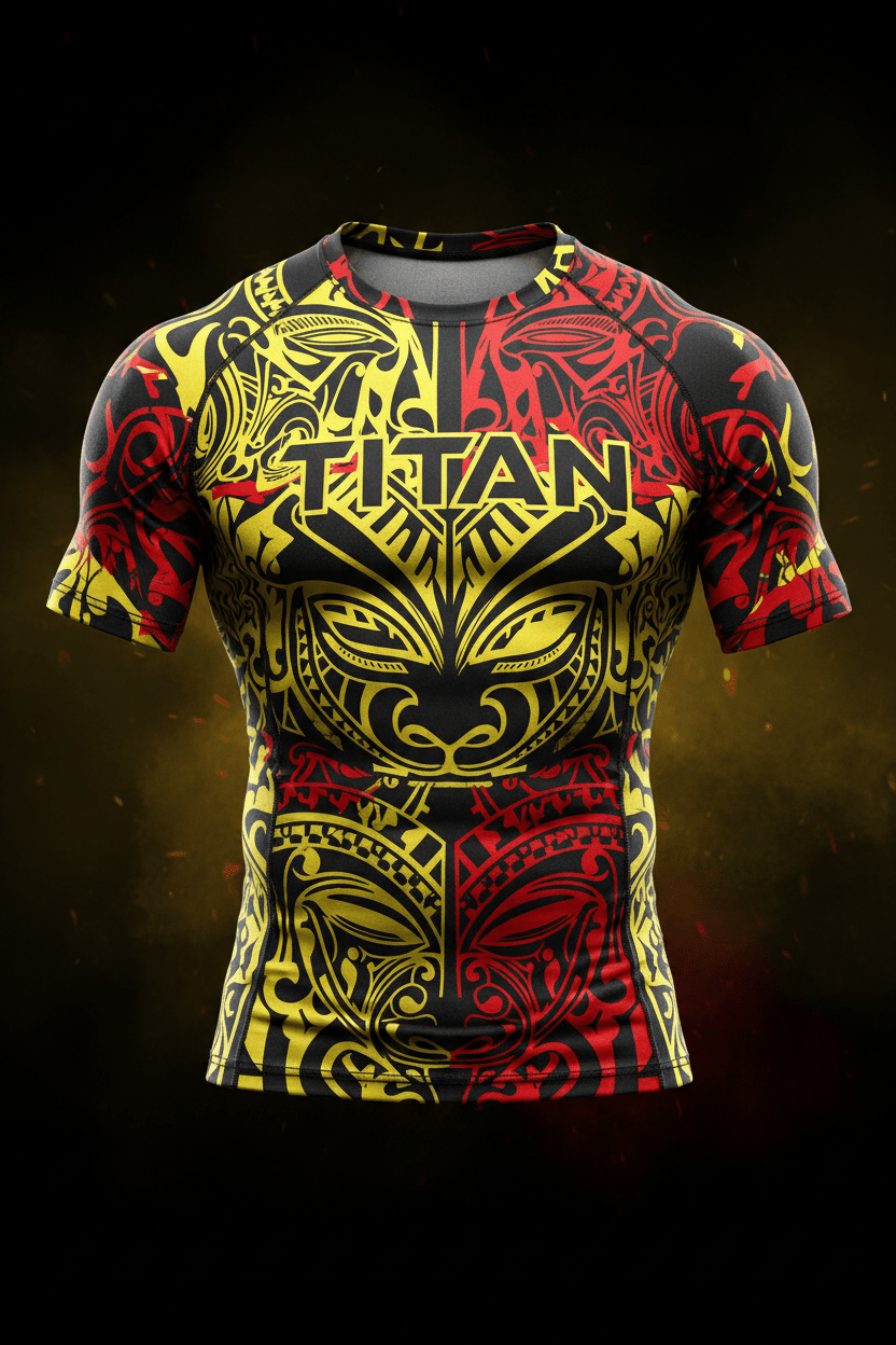 TITAN Men's Maori Tribal Compression Shirt