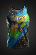 TITAN Men's Paint Splash Muscle Tank