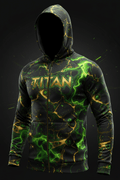 TITAN Men's Radioactive Glow Zip Hoodie