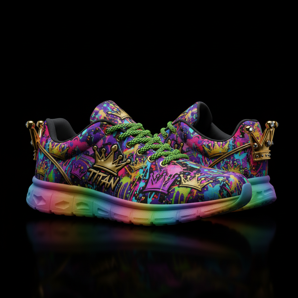 TITAN Men's Running Shoes Crown Art SWAG Edition