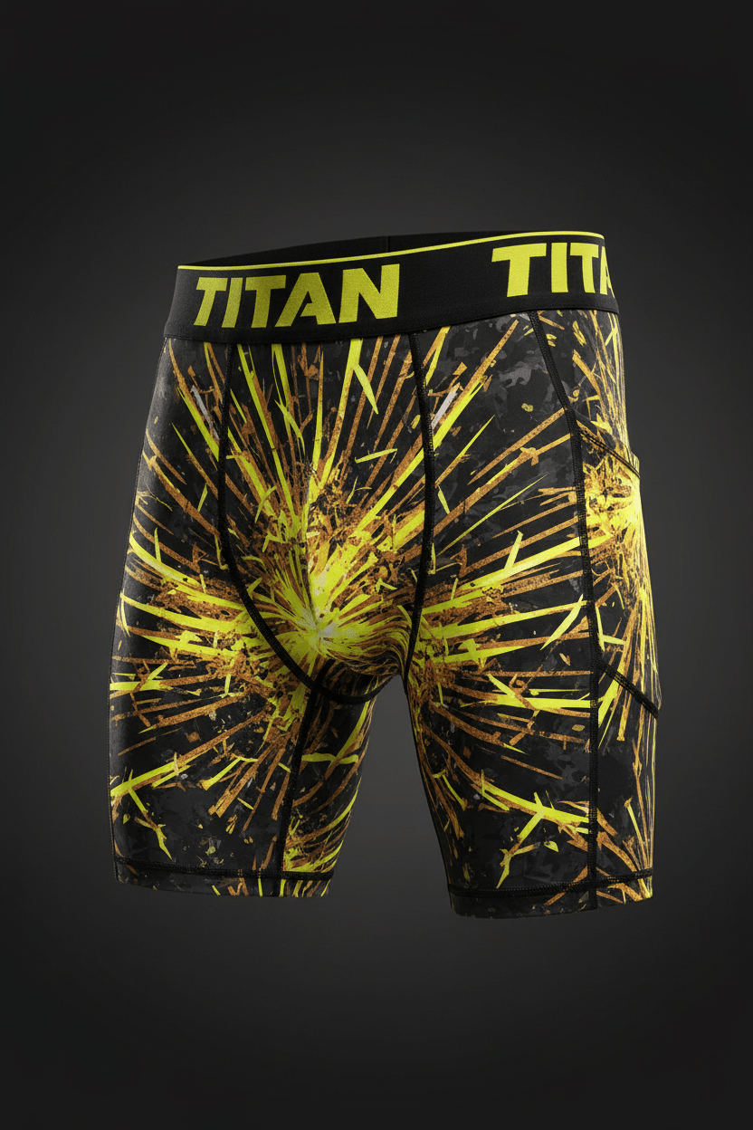 TITAN Men's Solar Flare Compression Shorts