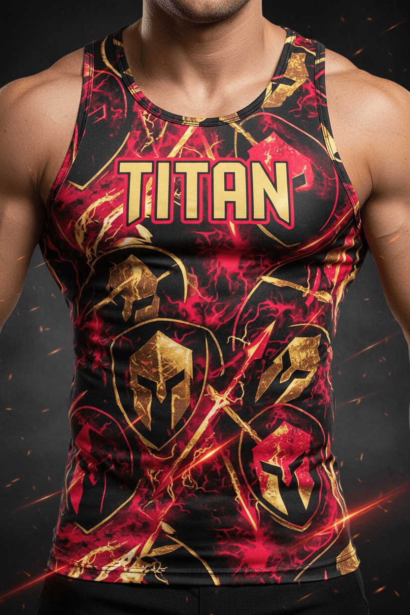 TITAN Men's Spartan Warrior Compression Tank