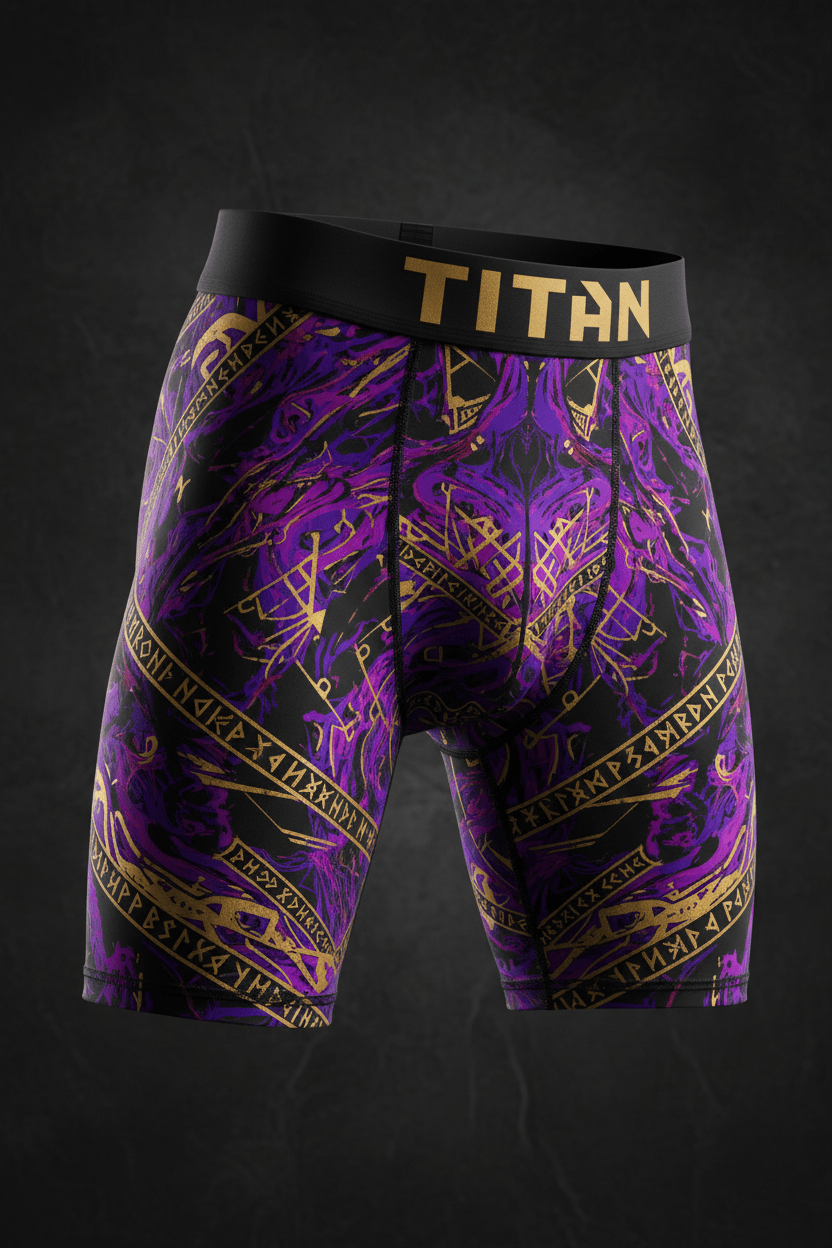 TITAN Men's Viking Rune Compression Shorts