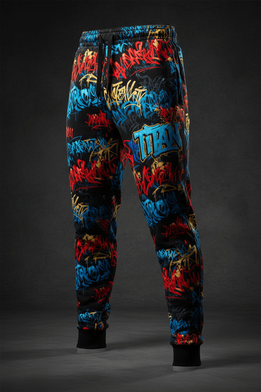 TITAN Men's Wildstyle Graffiti Joggers