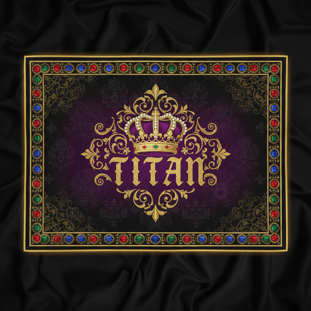 TITAN Microfiber Gym Towel — Royal Crown Edition