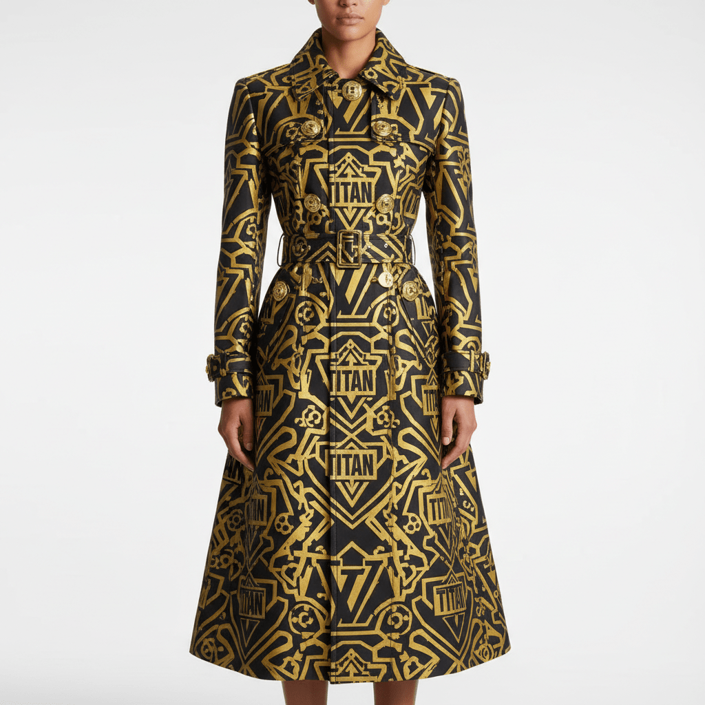 TITAN Monogram Trench Coat