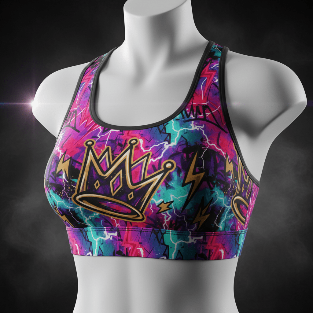 TITAN SWAG HER Sports Bra - Neon Crown
