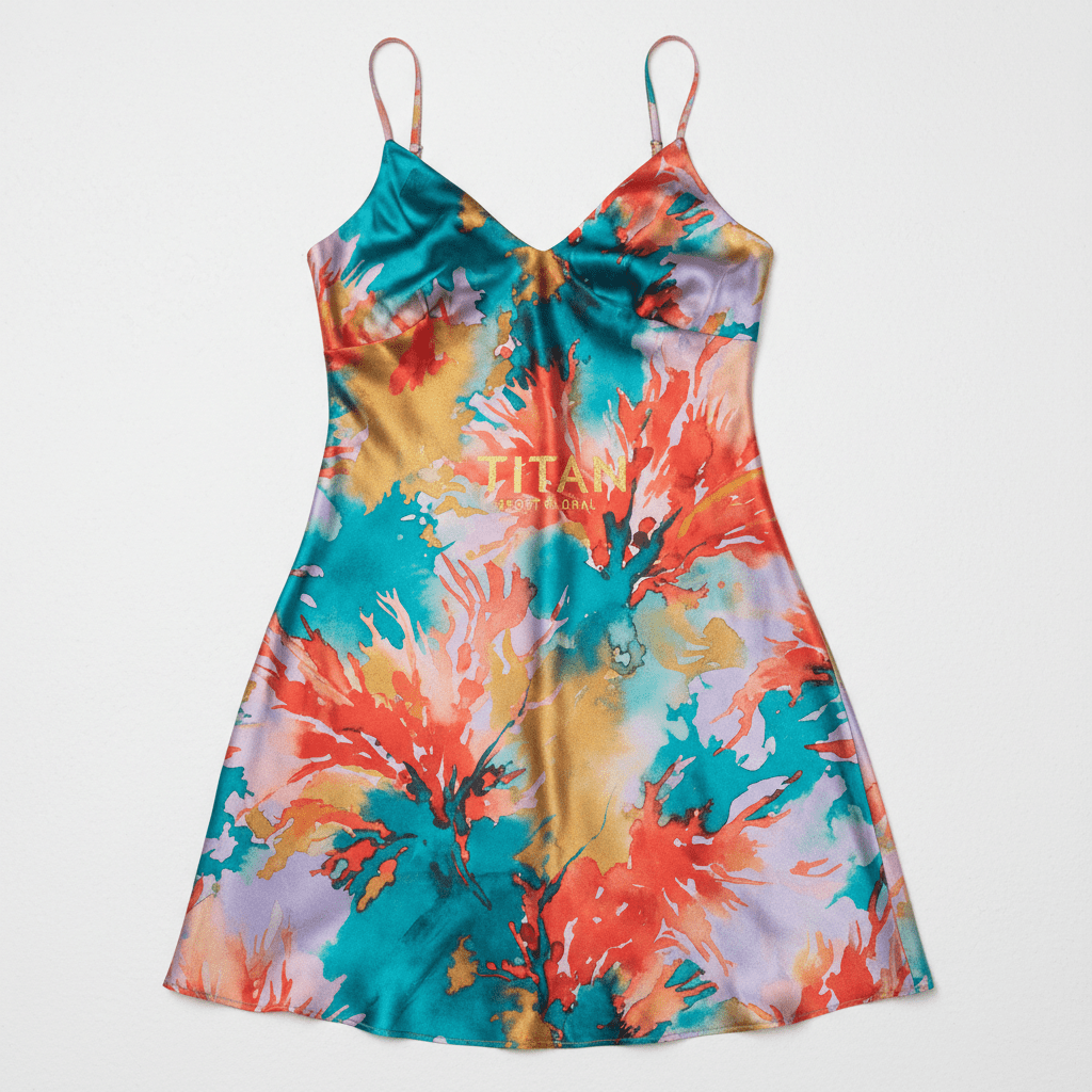 TITAN Watercolor Slip Dress