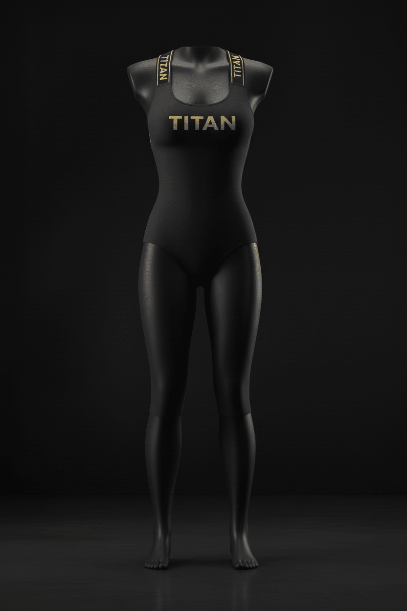 TITAN Women's Bodysuit with Attached Leggings