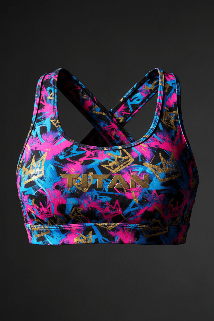 TITAN Women's Crown Graffiti Sports Bra
