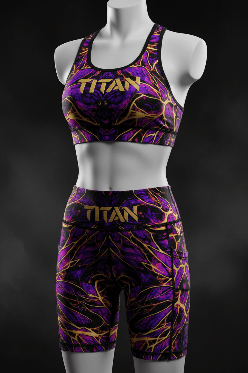 TITAN Women's Dragonfly Wing Bike Short Set