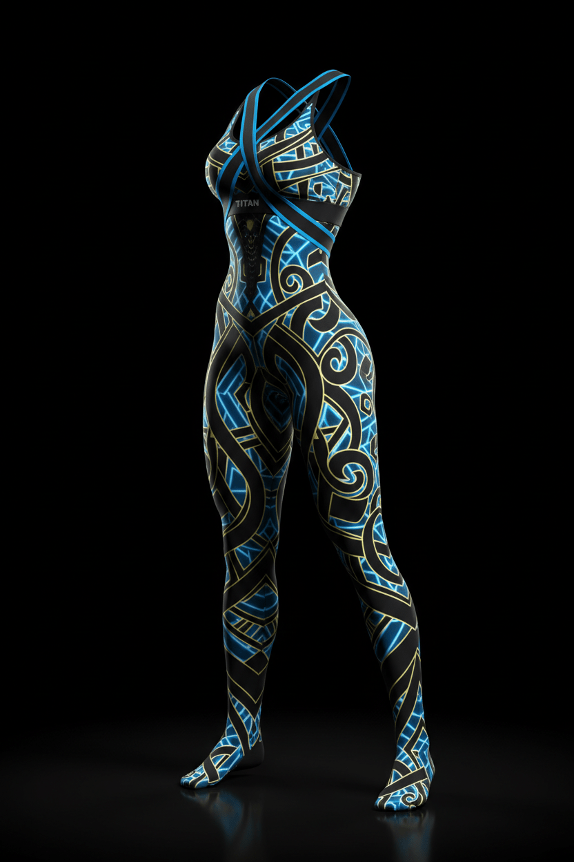 TITAN Women's Electric Tribal Catsuit