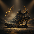 TITAN Women's Gold Cracked Earth
