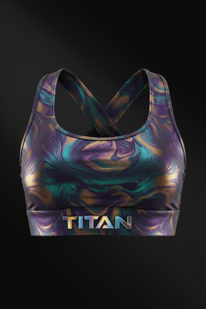 TITAN Women's Holographic Support Sports Bra