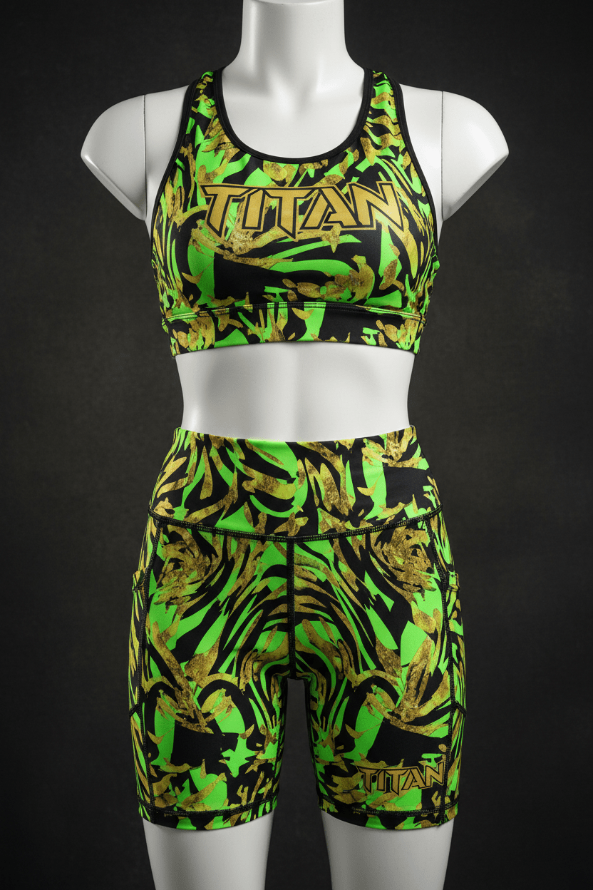 TITAN Women's Jungle Parrot Bike Short Set