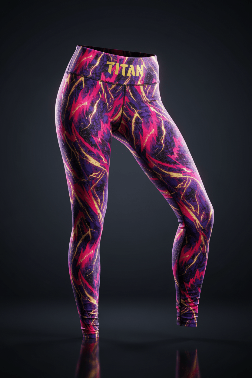 TITAN Women's Lightning Bolt Compression Leggings