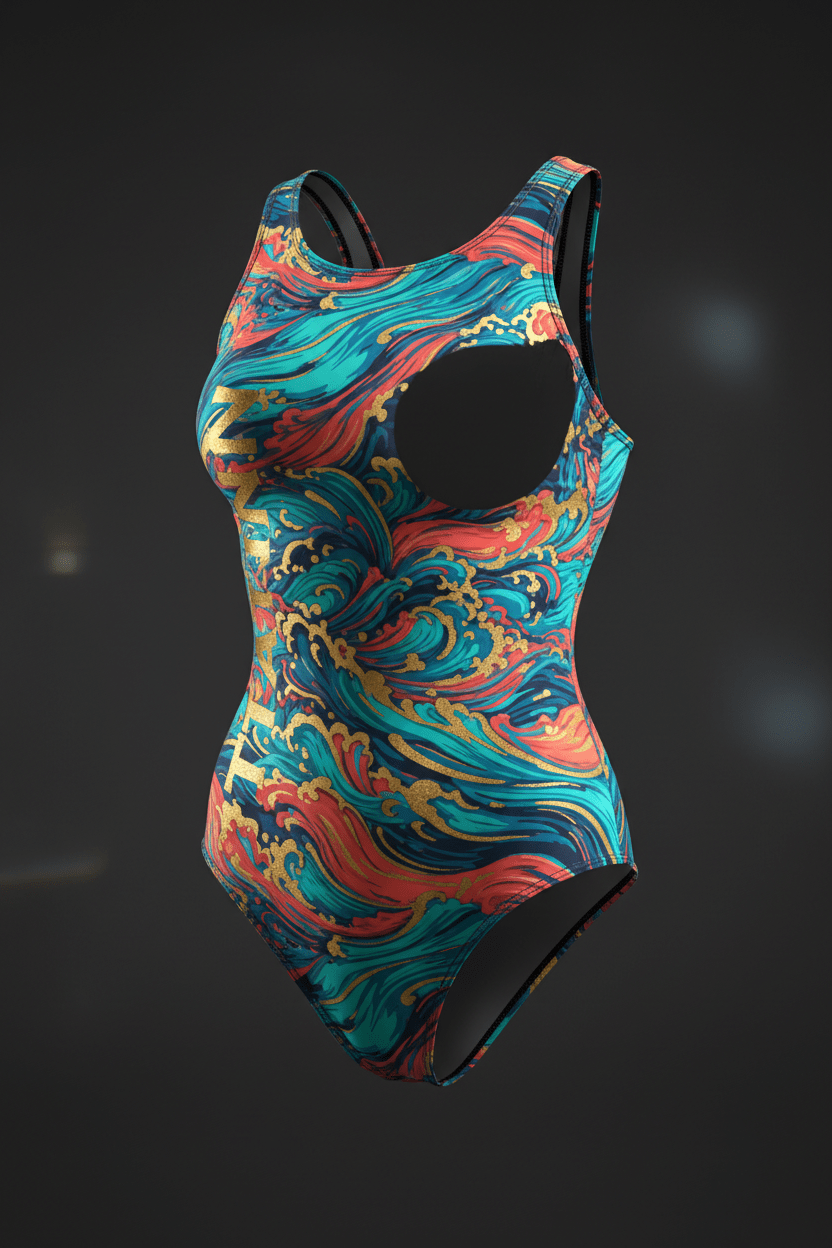 TITAN Women's Ocean Wave Bodysuit