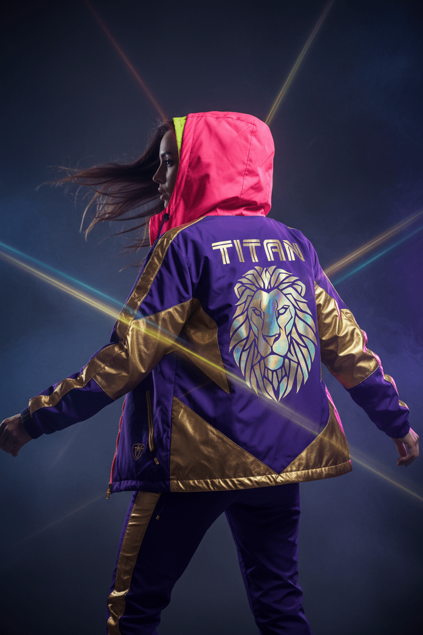 TITAN Women's Purple Windbreaker