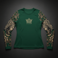TITAN Women's Slimming Thermal Long Sleeve - Forest Green Jaguar Crown Edition