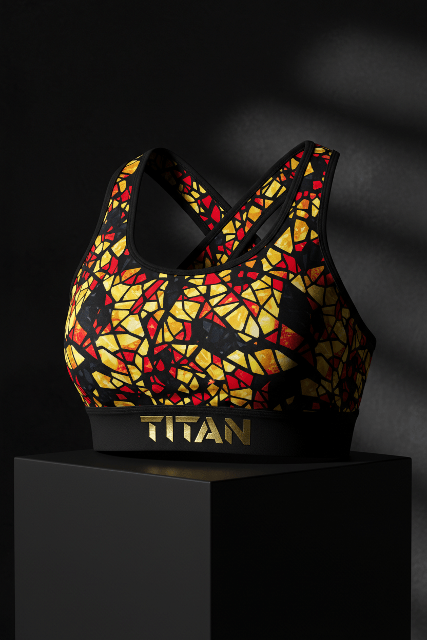 TITAN Women's Stained Glass Sports Bra