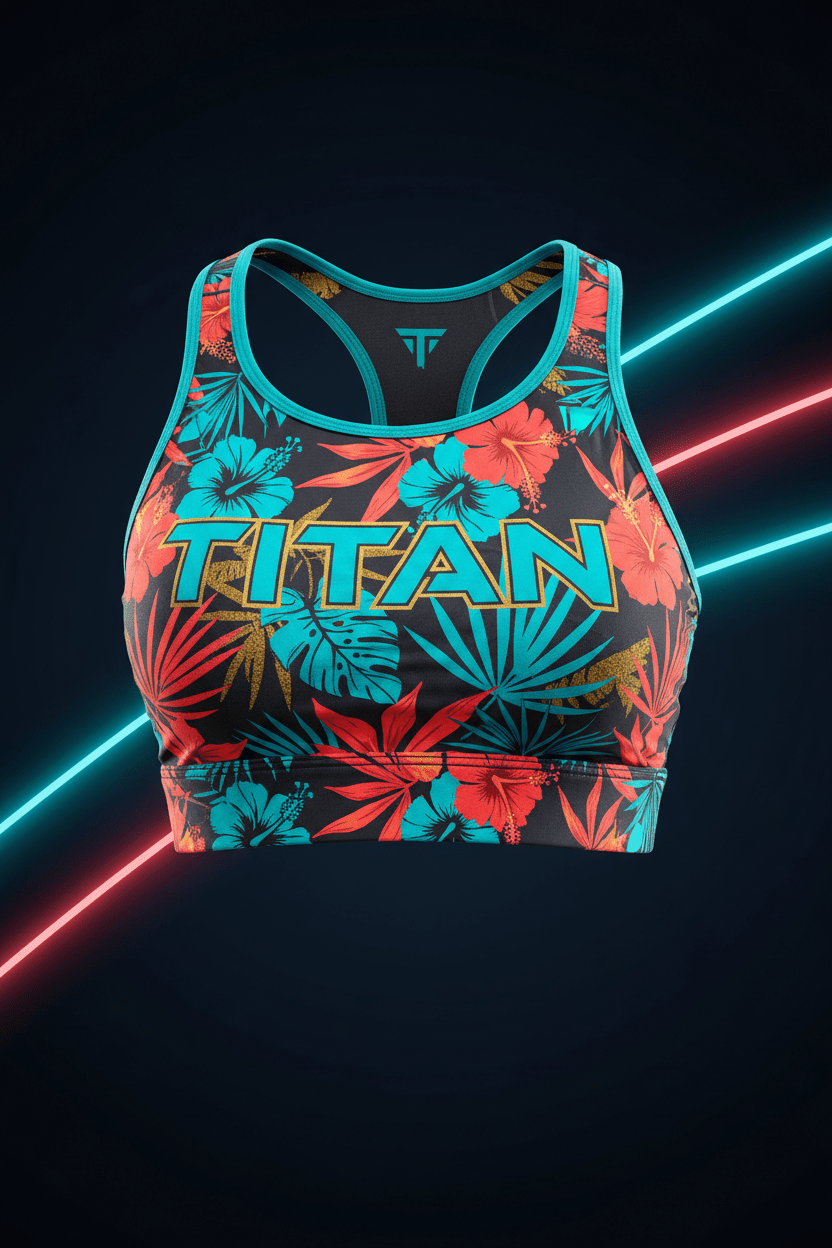 TITAN Women's Tropical Floral Crop Top